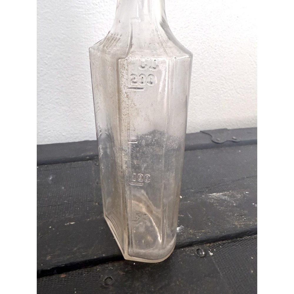 Vintage Owens Clear Glass Bottle 3VIII Apothecary Medicine Bottle - Picture 3 of 7